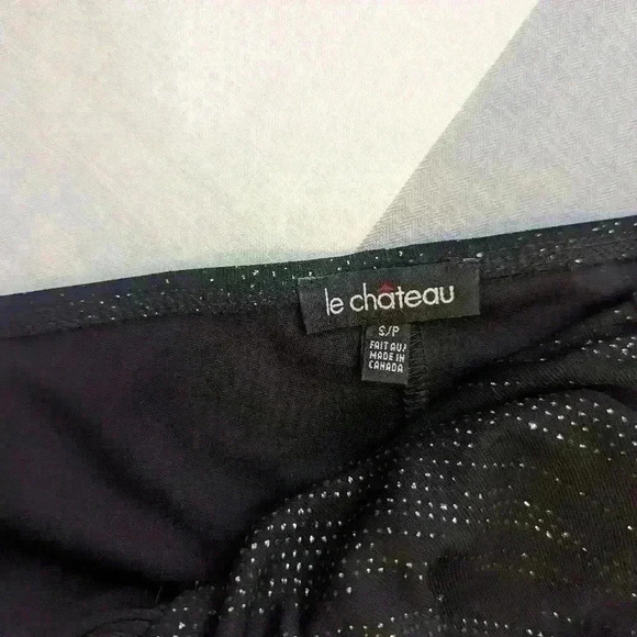 Le Chateau Black Sparkle Halter Dress - size small - Picture 7 of 13